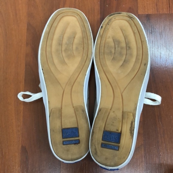 Keds Canvas Slip On Mule Skimmer Sneakers Size 5.5 Beige White - Picture 6 of 10